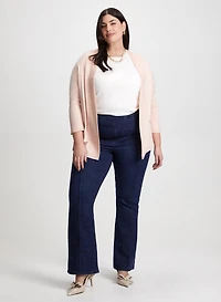 Open Front Cardigan & Pull-On Jeans