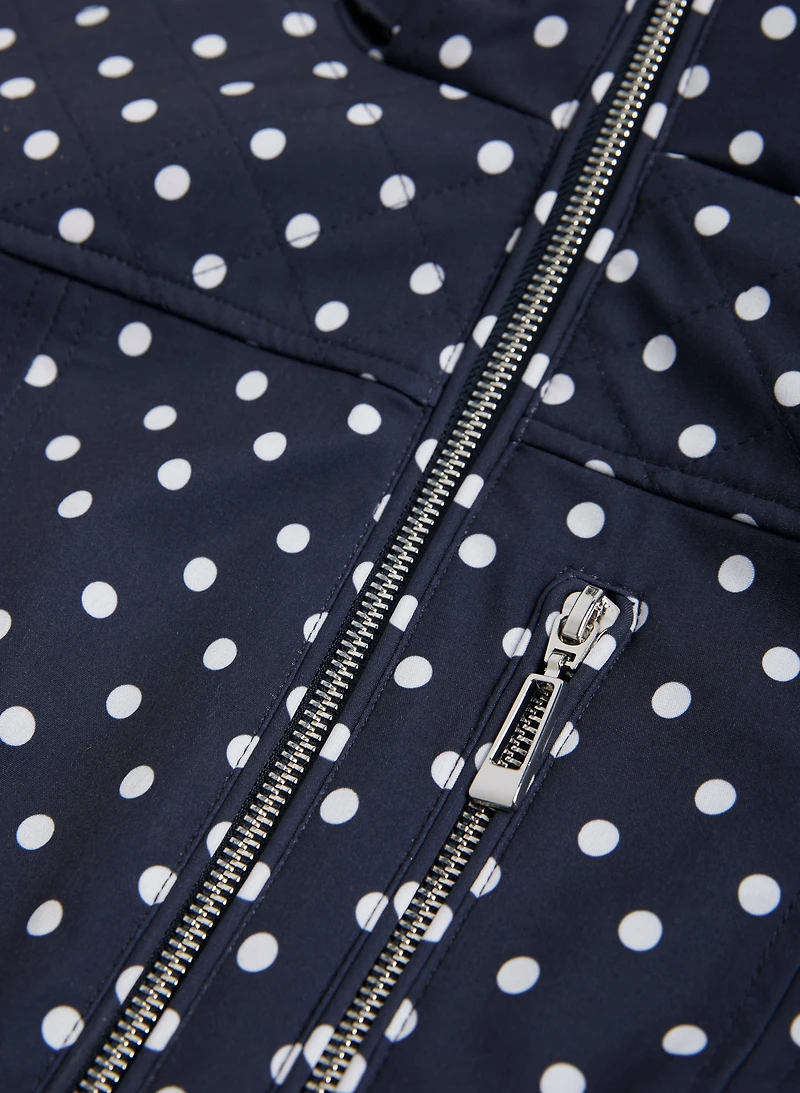 Long Polka Dot Raincoat