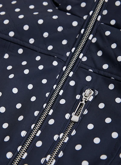 Long Polka Dot Raincoat