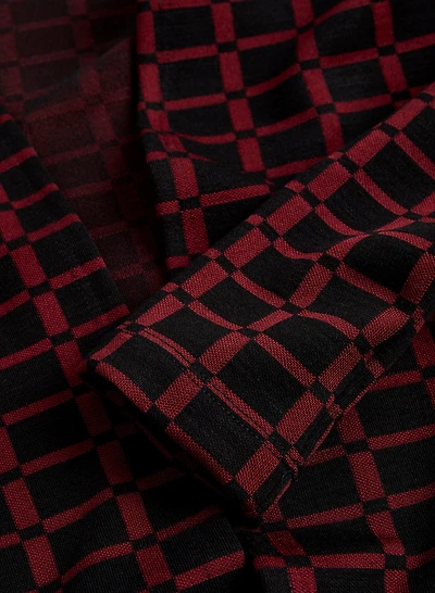 Cardigan à motif géométrique