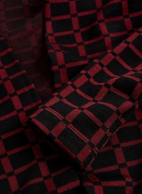 Cardigan à motif géométrique