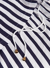 Charlie B - Striped Linen Duster Jacket
