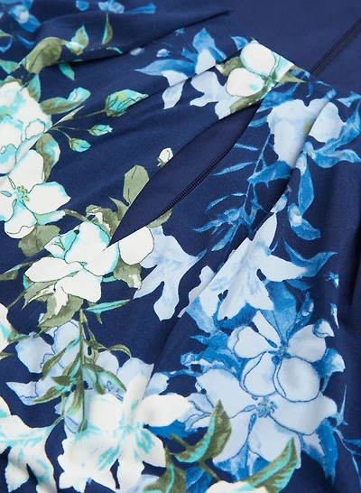 Floral Pleated Dress