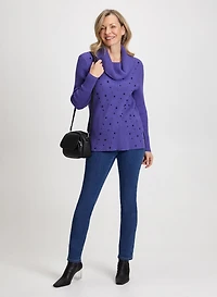 Pull tunique et jean droit