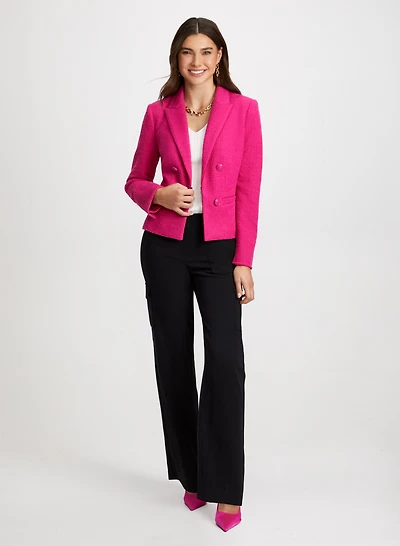 Bouclé Jacket & Cargo Pants