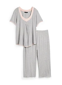 Stripe Print Pyjama Set