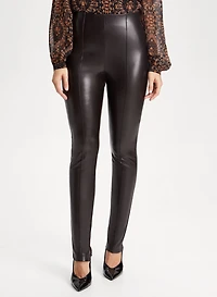 Legging en faux cuir