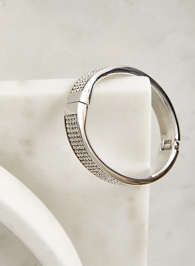 Bracelet rigide à détail de cristaux