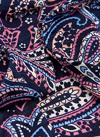 Paisley Print Tie Detail Blouse