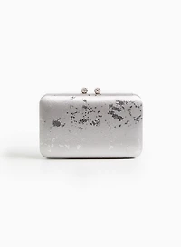 Marbled Metallic Clutch