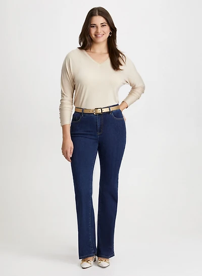 3/4 Dolman Sleeve Top & Bootcut Jeans
