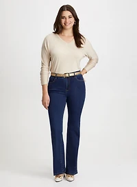 3/4 Dolman Sleeve Top & Bootcut Jeans