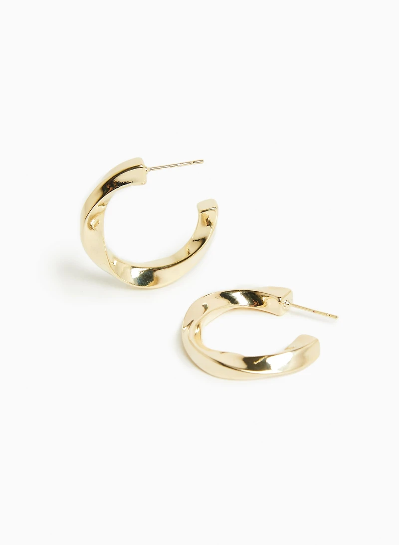 Twisted Hoop Earrings