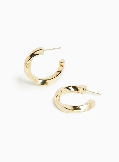 Twisted Hoop Earrings