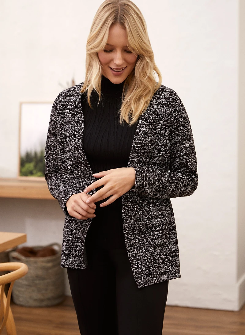 Veste ouverte en tweed