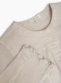 Scalloped Hem Jacket