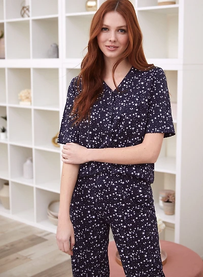 Star Print Pyjama Set