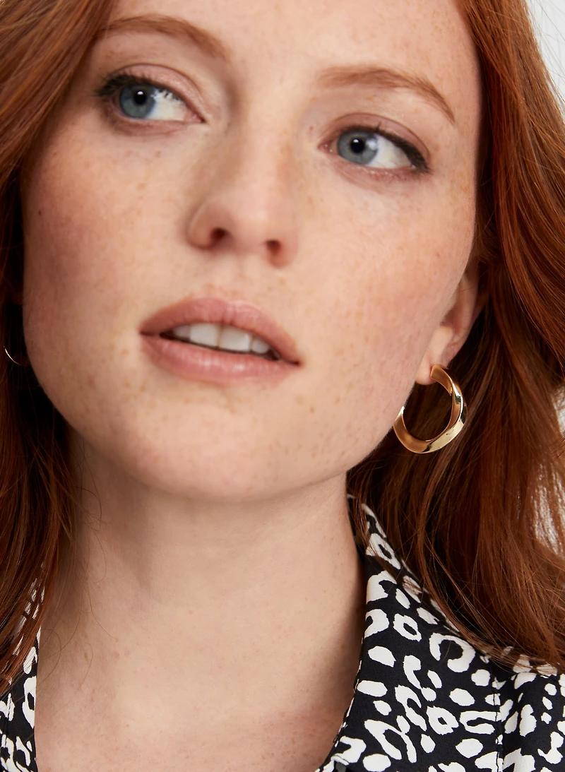 Twisted Hoop Earrings