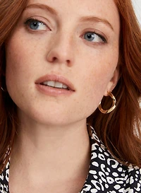 Twisted Hoop Earrings