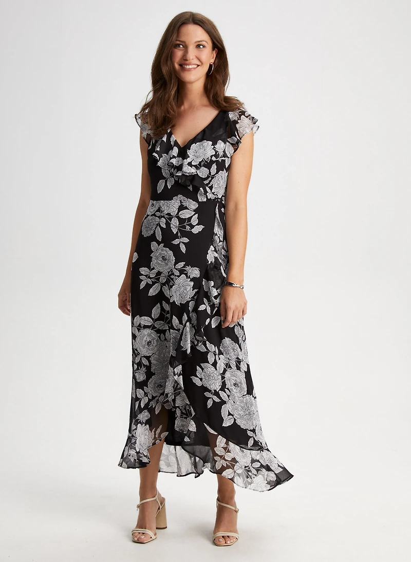 Floral Print Maxi Dress