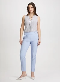 Haut à pois et pantalon coupe Cité 