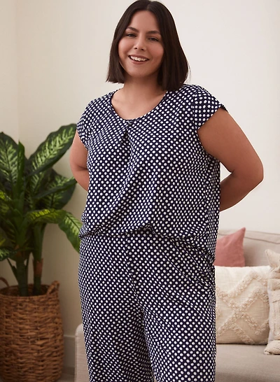 Polka Dot Print Pyjama Set