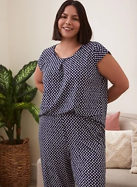 Polka Dot Print Pyjama Set