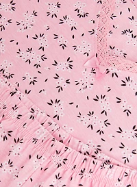 Ensemble pyjama en coton à motif floral
