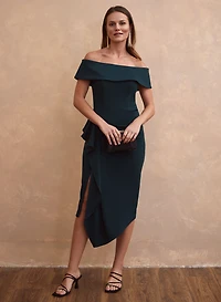 Off The Shoulder Ruffle Dress