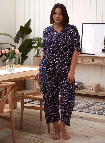 Star Print Pyjama Set