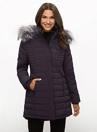 Manteau matelassé à duvet végane recyclé