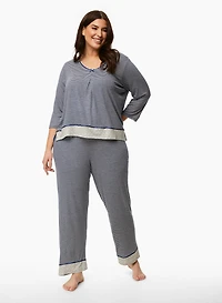 Stripe Print Pyjama Set