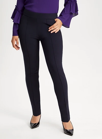 Pantalon à jambe droite enfiler