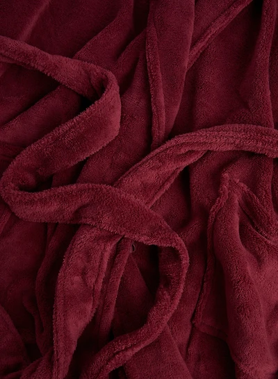 Shawl Collar Fleece Robe