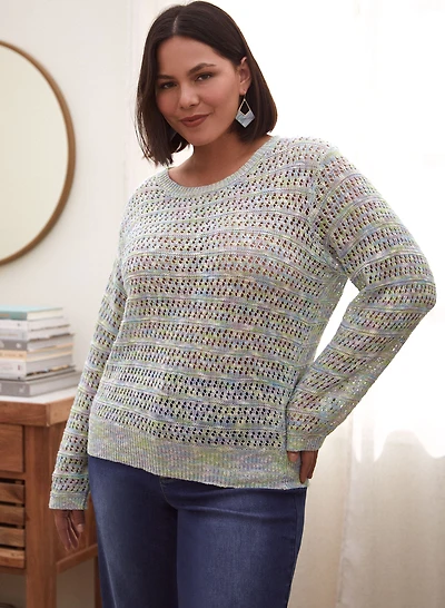 Dex - Pull en crochet à encolure ras-du-cou