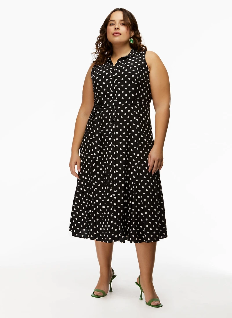 Polka Dot Print Dress