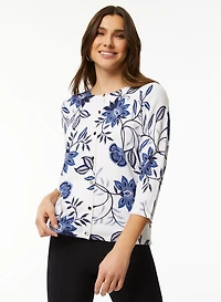 Floral Motif Cardigan