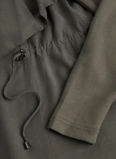 Cardigan ouvert à effet drapé