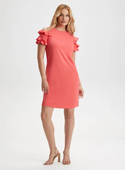 Short Ruffle Detail Dress