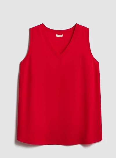 Blouse sans manches à col en V