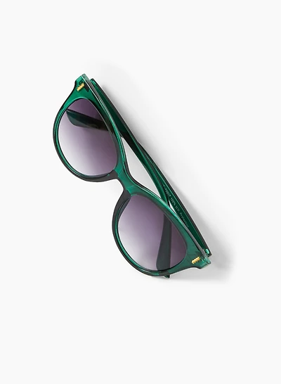 Gold Metallic Detail Sunglasses