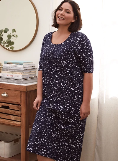 Star Print Nightgown