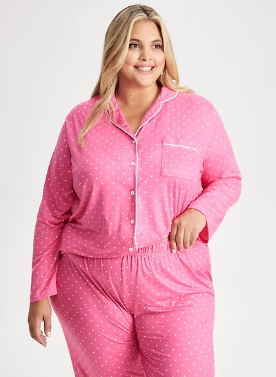 Polka Dot Print Pyjama Set