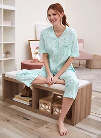 Dot Print Pyjama Set