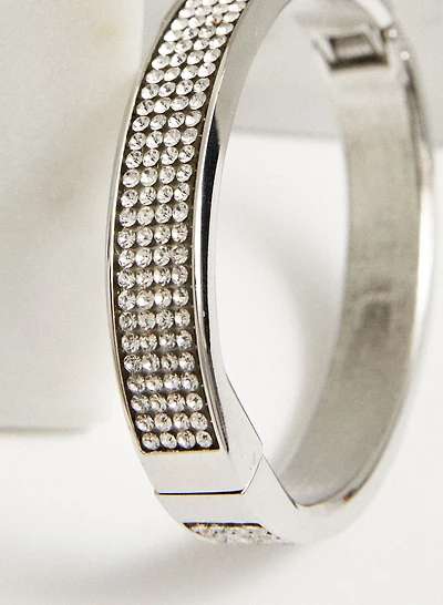 Crystal Detail Bangle Bracelet