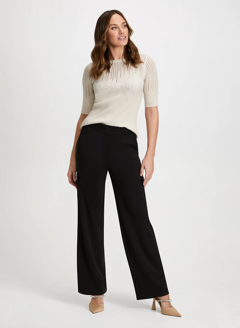 Pull à pierres du Rhin et pantalon cargo