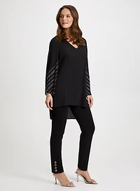 Tunique à strass et pantalon à enfiler