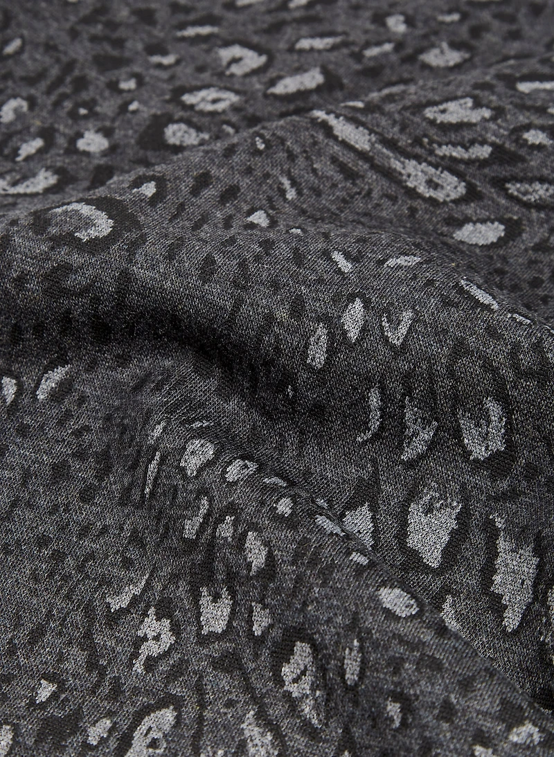 Jupe à enfiler motif léopard