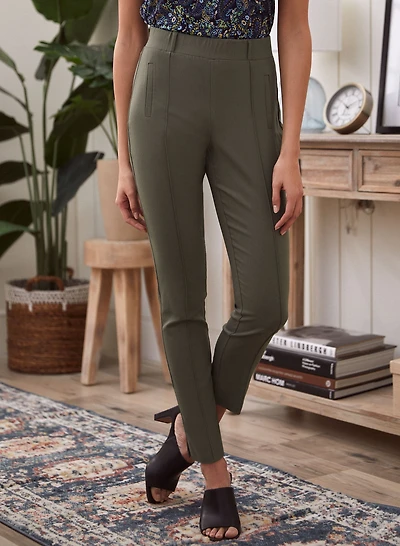 Pull-On Slim Leg Pants