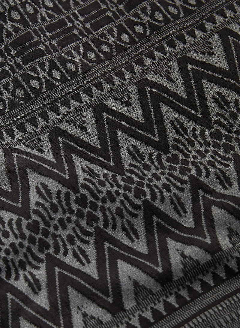 Jupe crayon à enfiler motif géométrique